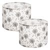 Drum Lamp Shade 2 Set, 13 in Top x 13 in Bottom x 10 in High, Medium Drum Linen Lampshade, Replacement Lamp Shade for Table Lamps Floor Lamps, Easy A