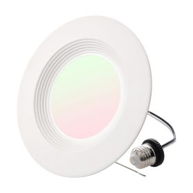 VEVOR 12 Pack LED Recessed Lighting, 5/6 Inch, Retrofit Can Lights, 1050 LM 13W 120V, Selectable 5CCT 2700K/3000K/3500K/4000K/5000K, 10% to 100% Dimm