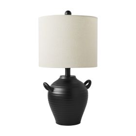 20" Black Table Lamp with Shade