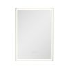 Lighted Medicine Cabinet with Mirror, 20 x 28 in Recessed or Wall Mount, 3 Color Dimmable LED Bathroom Medicine Cabinet with Bottom Lighting, Adjusta
