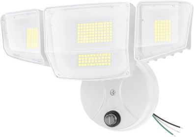 Dusk to Dawn Outdoor Lighting,90W 10000LM Flood Lights Outdoor,IP66 Waterproof White LED Security Light with Photocell,6500k Daylight 4 Heads Exterio
