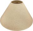 Empire Spider Lamp Shade, Wheat in Flaxen, 6" Top x 19" Bottom x 12" Slant Height