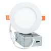 VEVOR 12 Pack 4 Inch LED Recessed Ceiling Light, 5CCT, Ultra-Thin Canless Wafer Downlight with Junction Box, 2700K/3000K/3500K/4000K/5000K Selectable