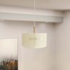 Glacier Pendant Lamp - Oak + Natural + Gold