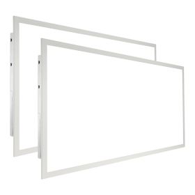 VEVOR 2 Pack 2x4FT LED Flat Panel Light, 6000LM 50W, Surface Mount LED Drop Ceiling Light Fixture with Adjustable Color Temperature 3500K/4000K/5000K