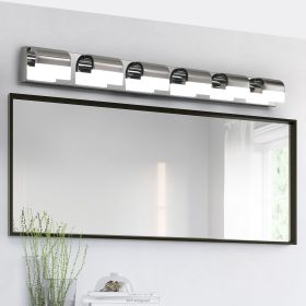 Modern Bathroom Vanity Lighting 6-Light LED Vanity Lights Over Mirror Bath Wall Lighting
