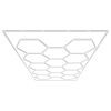 Hexagon Garage Lights, 86400LM, 6500K 14 Grid Systems Honeycomb Hexagonal Garage LED Lights, DIY Cool White Car Detailing Garage Ceiling Lighting Bri