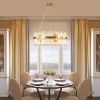 23.6 Inches Luxury Chandeliers Crystal Living Room Bedroom Decorative Lights Simple Modern Dining Room LED Lighting,for Home Decor (Bulbs Not Include