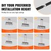 VEVOR 4-Light Kitchen Island Pendant Lights, 60W, Adjustable Dining Room Light Fixture with 2 x 6'' and 6 x 12'' Rods, Industrial Metal Frame Farmhou