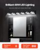 VEVOR 6-Light LED Modern Vanity Light Fixtures, 40.35-Inch, Black Finish Bathroom Wall Lighting Fixture Over Mirror, with IP44 Waterproof, for Bathro