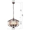 5 Light crystal pendant light