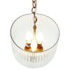Garnet Pendant Lamp - Coarse Gold + Clear Glass