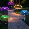 Solar Jellyfish Lights; Color Gradient Waterproof Solar Jellyfish Light Courtyard Garden; Various Festivals; Christmas And New Year's Day Decorations