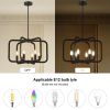 Farmhouse Candle  Chandelier Light Fixture for Dining Room, Kitchen, Hallway