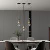Raindrop Pendant Lights, Modern Black Pendant Lights for Kitchen Island, Dining Room Light Fixture Raindrop Chandelier, Chandelier for Living Room Ha