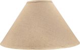 Empire Spider Lamp Shade, Wheat in Flaxen, 6" Top x 19" Bottom x 12" Slant Height