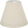 Small Hardback Empire Shape Chandelier Clip-On Lamp Shade Set 2 Pack