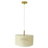 Glacier Pendant Lamp - Oak + Natural + Gold