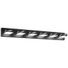 VEVOR 6-Light LED Modern Vanity Light Fixtures, 40.35-Inch, Black Finish Bathroom Wall Lighting Fixture Over Mirror, with IP44 Waterproof, for Bathro