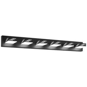 VEVOR 6-Light LED Modern Vanity Light Fixtures, 40.35-Inch, Black Finish Bathroom Wall Lighting Fixture Over Mirror, with IP44 Waterproof, for Bathro