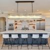 Modern Rectangular Crystal Glass Chandelier, 10-Lights Black Chandelier Lighting Contemporary Pendant Ceiling Light Fixture for Dining Room Living Ro