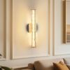 19.7'' Gold Bathroom Wall Sconce Set of 2, Modern Single Sconce Wall Lighting, Upgrated K9 Crystal Bronze Wall Light, Bedroom Vanity Sconce, Wall Lam