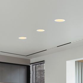 6 Inch LED Recessed Ceiling Lights, 12-Pack Ultra-Thin with Junction Box, 5 Color Temperature Options 2700K-5000K, 12W 1080LM Dimmable Canless Downli