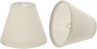 Small Hardback Empire Shape Chandelier Clip-On Lamp Shade Set 2 Pack