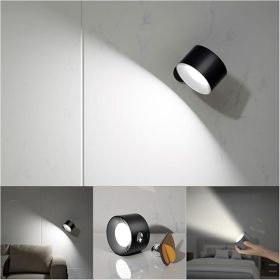Koopala LED Reading Lights, Wall Mounted Sconces with 3 Color Temperatures & 3 Brightness Levels Rechargeable Battery Magnetic Ball 360°Rotation Touc