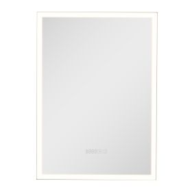 Lighted Medicine Cabinet with Mirror, 20 x 28 in Recessed or Wall Mount, 3 Color Dimmable LED Bathroom Medicine Cabinet with Sensor Light, Adjustable