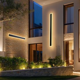 VEVOR Outdoor Wall Lights, 2 Pack, 39.4 Inch Long Strip Modern Exterior Wall Sconce Light Fixtures, 2700K-6000K, IP65 Waterproof Anti-Rust, Dimmable