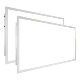 VEVOR 2 Pack 2x4FT LED Flat Panel Light, 6000LM 50W, Surface Mount LED Drop Ceiling Light Fixture with Adjustable Color Temperature 3500K/4000K/5000K