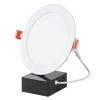 VEVOR 12W LED Recessed Ceiling Light, 4 Pack Ultra Thin 1200LM Canless Ceiling Wafer Light, Dimmable Canless Wafer Downlight, Pot Lights, Energy Effi