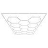 Hexagon Garage Lights, 86400LM, 6500K 14 Grid Systems Honeycomb Hexagonal Garage LED Lights, DIY Cool White Car Detailing Garage Ceiling Lighting Bri