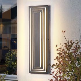 23.6 in Modern Long Outdoor Wall Lights Exterior Lights for House,LED Outdoor Wall Large Front Porch Light Fixture For Garage, garden, entrance gate(
