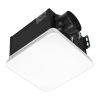 VEVOR Bathroom Exhaust Fan with LED Light, 80 CFM 4000K Bathroom Vent, 1.5 Sones Low-Noise, Premium Motor Ceiling Fan for Laundry Room, Storage Room,