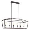 5 light linear pendant light