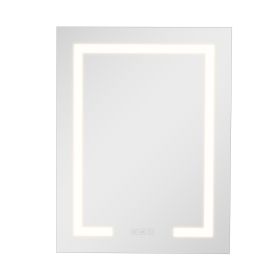 Lighted Medicine Cabinet with Mirror, 20 x 26 in Recessed or Wall Mount, 3 Color Dimmable LED Bathroom Medicine Cabinet with Double-Side Mirror, Adju