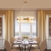 23.6 Inches Luxury Chandeliers Crystal Living Room Bedroom Decorative Lights Simple Modern Dining Room LED Lighting,for Home Decor (Bulbs Not Include