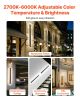 VEVOR Outdoor Wall Lights, 2 Pack, 39.4 Inch Long Strip Modern Exterior Wall Sconce Light Fixtures, 2700K-6000K, IP65 Waterproof Anti-Rust, Dimmable