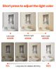 Lighted Medicine Cabinet with Mirror, 20 x 28 in Recessed or Wall Mount, 3 Color Dimmable LED Bathroom Medicine Cabinet with Bottom Lighting, Adjusta