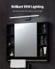 VEVOR Bathroom Vanity Light Bar, 24.02-Inch, LED Modern Light Fixture Over Mirror, with 360° Rotatable, IP44 Waterproof, 18W, 6000K, Wall Lighting fo