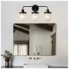 Wall Sconces Set of 3 with Clear Glass Shade,Modern Wall Sconce,Industrial Indoor Wall Light Fixture for Bathroom Living Room Bedroom Over Kitchen Si