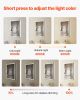 Lighted Medicine Cabinet with Mirror, 20 x 28 in Recessed or Wall Mount, 3 Color Dimmable LED Bathroom Medicine Cabinet with Sensor Light, Adjustable