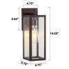 Dusk to dawn outdoor wall light