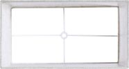 GOSO Set of 2 Small Beige Rectangular Lamp Shades, 6.7" x12.6" x8" (Spider) Rustic Rectangle Lampshade