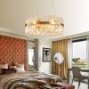 23.6 Inches Luxury Chandeliers Crystal Living Room Bedroom Decorative Lights Simple Modern Dining Room LED Lighting,for Home Decor (Bulbs Not Include
