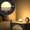 Night Light, Dimmable 8 Color Portable LED Night Light, 1800mAh Rechargeable Nursery Light Lamp, Soft Eye Caring Warm White, White, Red, Blue, Green