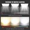 VEVOR 2 Pack 2x4FT LED Flat Panel Light, 6000LM 50W, Surface Mount LED Drop Ceiling Light Fixture with Adjustable Color Temperature 3500K/4000K/5000K