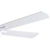 52 in. Integrated LED Farmhouse Indoor/Outdoor White Smart Ceiling Fan with Remote Control